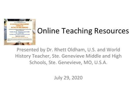 Online Teaching Resources image