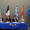 roundtable with four consulate members sit 