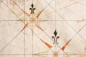 Detail of rare map at Rare Book & Manuscript Library.